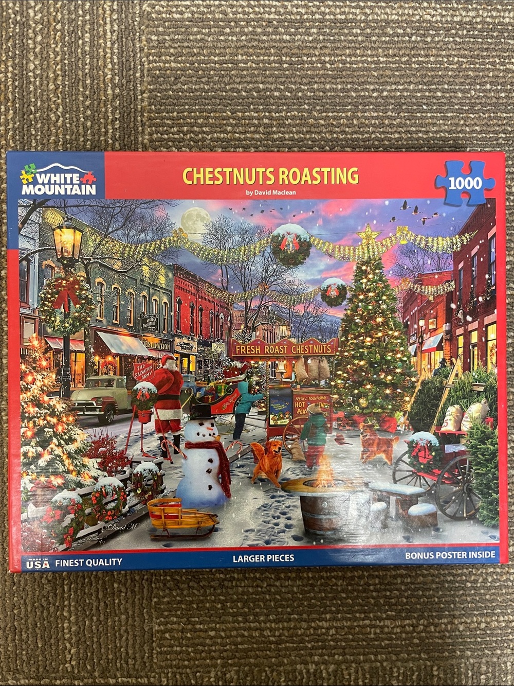 White Mountain “Chestnuts Roasting” 1000-Piece Puzzle 🧩